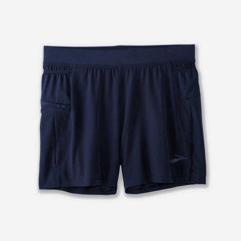 Brooks Sherpa 5 2-In-1 Mens Running Shorts Ireland Navy (DZSN-50834)